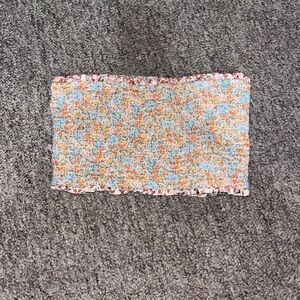 Floral Print Boho Crop Top